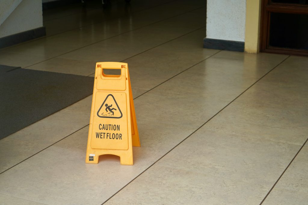 wet floor sign